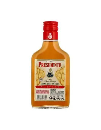 Brandy Presidente Clasico 200 ml